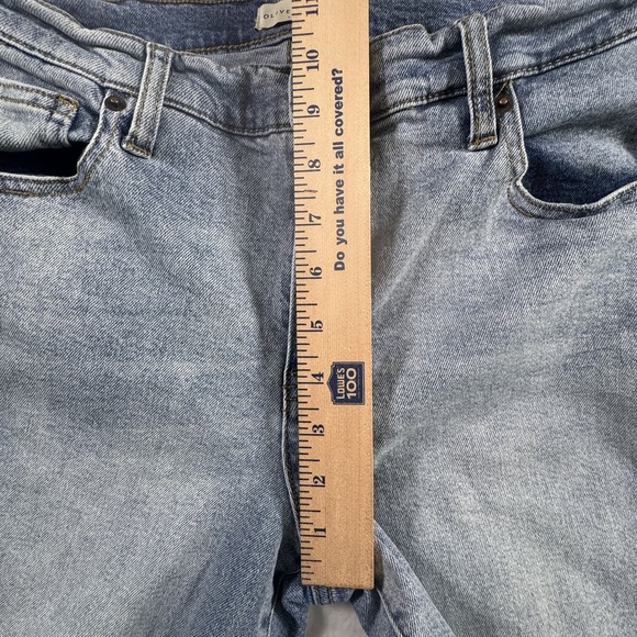 Oliver Logan Jeans Light Vintage Wash Women's 28 Frayed Hem Straight 28x29 - Picture 8 of 9